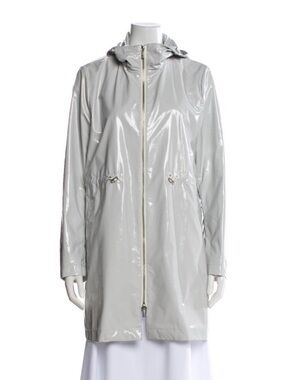 NWOT Jane Post Sleek Grey Parka Rain Coat